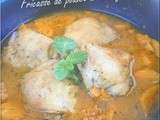 Fricassée de poulet à l'orange