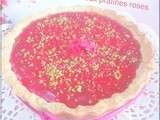 Tarte aux pralines roses