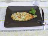 Plat complet : Courgettes farcies au reblochon