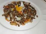 Plat complet ou entrée : Salade de lentilles au haddock