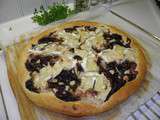 Plat complet ou entrée : Tarte oignons rouges - camenbert