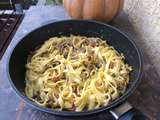 Plat complet : Tagliatelles aux girolles