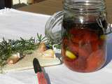 Tomates séchées maison au four, conservées dans l'huile d'olive