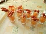 Verrine de melon et jambon