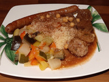 Couscous Marocain maison aux légumes, agneau, bœuf, merguez