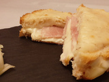 Croque-monsieur emmental, jambon cuit et béchamel au four. Une recette gourmande