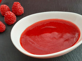 Purée de framboises. Une recette de dessert healthy, rapide et sans cuisson