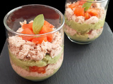 Verrine avocat thon tomate. Une recette d’apéro pour Noël ou Pâques