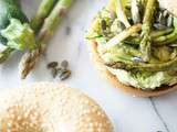 Bagels verts : courgette, avocat et asperge