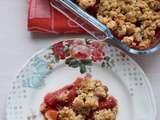 Crumble aux fraises et chocolat blanc