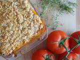 Crumble de tomates au parmesan