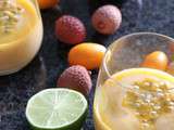 Smoothie litchis - fruit de la passion