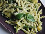 Casarecce au pesto, haricots verts et pomme de terre