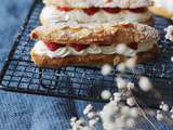 Éclairs framboises et chantilly au mascarpone