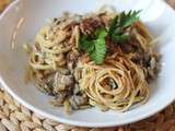 Linguine, sauce aux champignons