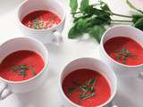 Soupe de fraises à la menthe