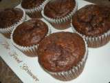 Muffins aux bananes-cacao- brisures de chocolat