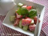 Salade de tomates et de concombres au cumin