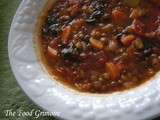 Soupe de légumes aux lentilles