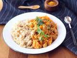 Curry de butternut, pois chiches et quinoa {Sans gluten – Vegan}