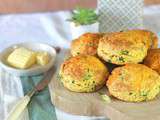 Scones à l’ail des ours et au cheddar