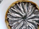 Tarte ratatouille aux anchois frais