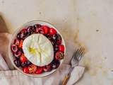 Salade de tomates, cerises & burrata