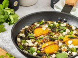 Shakshuka verde au vinaigre balsamique