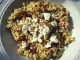 Coconut rice, red quinoa and feta/ Riz coco, quinoa rouge et feta