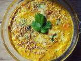 Gratin de lentilles corail aux épices/ Red lentils and spices gratin