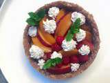 Tarte aux fruits d’ete (cru, vegan et sans céréale)