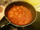 Spaghetti and meatballs (spaghetti aux boulettes de viande)