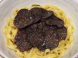 Tagliatelles à la truffe noire et jus de veau