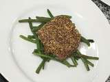 Tournedos de boeuf en croute de moutarde à l’ancienne et haricots verts