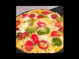 Omelette pizza