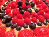 Tarte aux fruits rouges et son curd à l’orange