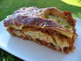 Lasagnes julienne de legumes et viande (Thermomix)