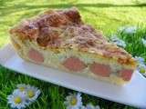 Quiche a la mozzarella et aux saucisses coktails (thermomix)