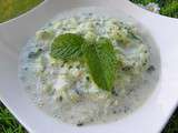 Raita concombre et menthe (thermomix)