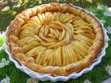 Tarte aux pommes, poires et caramel (thermomix)