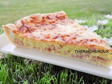 Tarte feuilletee aux oignons et jambon (thermomix)