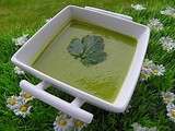 Veloute de courgettes - fanes de radis - patate douce (thermomix)