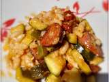 Pâtotto aux courgettes, tomates séchées et chorizo (Thermomix)