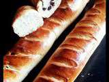 Baguette viennoise au thermomix nature et pépites de chocolat