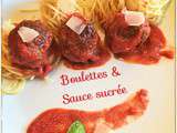 Boulettes de bœuf et sa sauce tomate sucrée, recette au Cook-Expert de Magimix