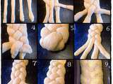 Comment tresser une brioche à 4 brins