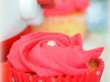 Cupcake Vanille-fraise