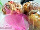 Mini panettone aux raisins et pralines roses