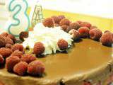 Tarte framboises-chocolat