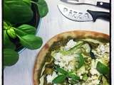 Pâques arrive ! Une Pizza Verde Pesto , Courgettes , Ricotta pour Joli Apéro de Printemps